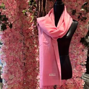 Pashmina/silk Vibrant Pink Wrap